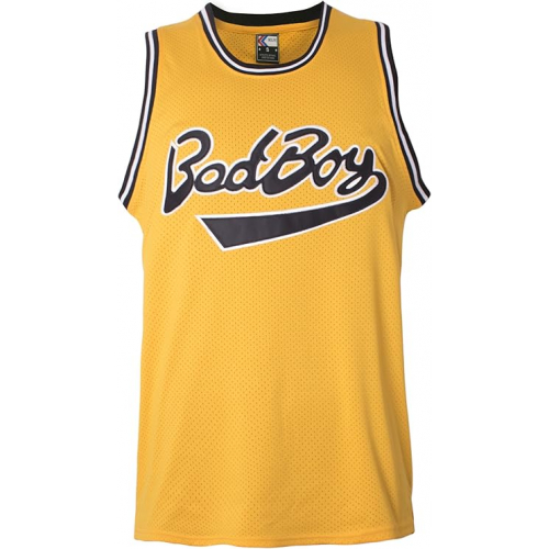 Мужская баскетбенная майка MOLPE 'BadBoy' #72, желтая, стиль 90-х хип-хоп