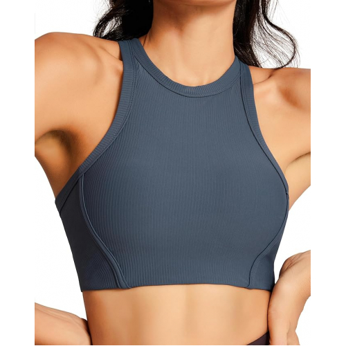 Спортивный топ с вырезом и съёмными чашечками