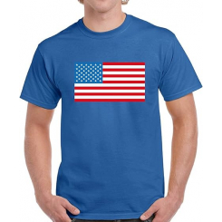 Синяя майка с флагом США