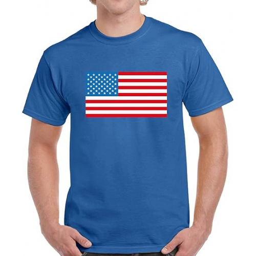 Синяя майка с флагом США