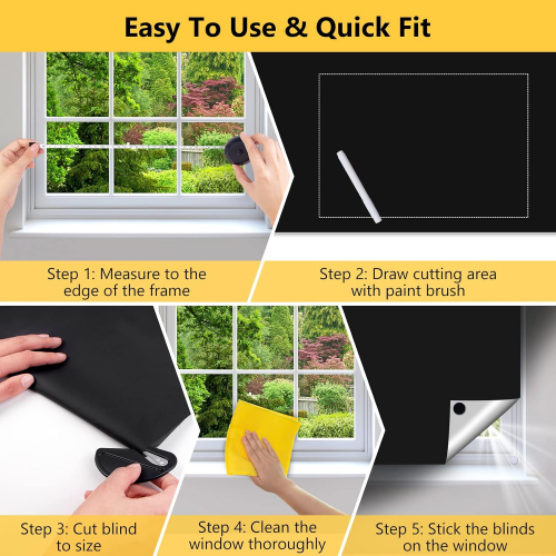 Переносная 100% светозащитная шторка с клеевыми крючками и кольцами