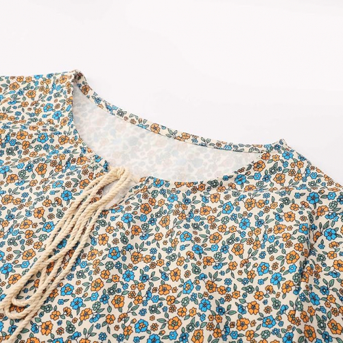 Женская длинная трикотажная блузка 