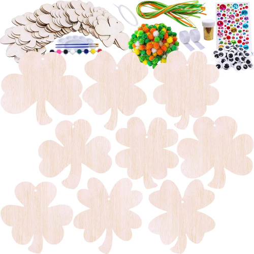 Набор для творчества "Счастливые трилистники" — 36 элементов для декора и рукоделия