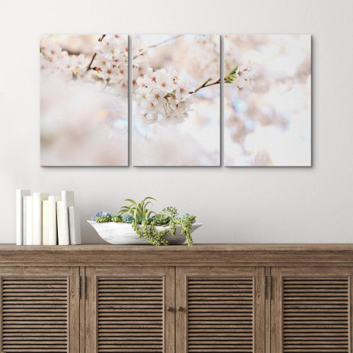 Набор картин на холсте (3 штуки) — высококачественная печатная графика для интерьера