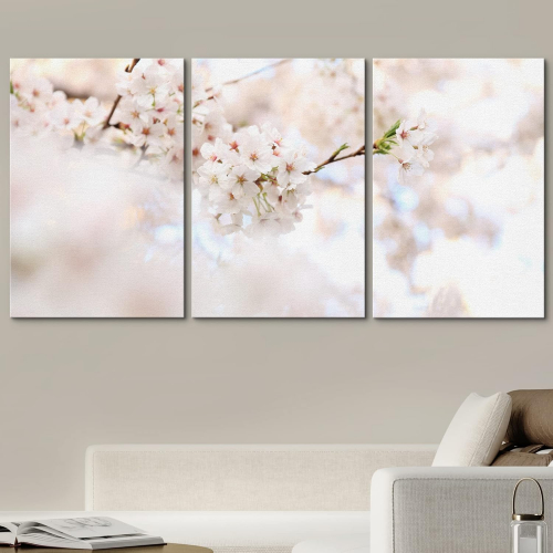 Набор картин на холсте (3 штуки) — высококачественная печатная графика для интерьера