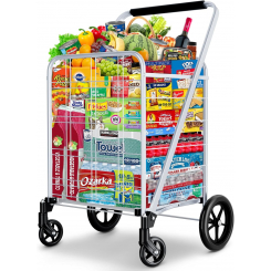 Многофункциональная складная тележка с усиленной конструкцией и улучшенной маневренностью