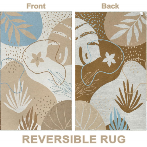 Многофункциональный коврик OJIA, двусторонний, водоотталкивающий, с дизайном из тропических листьев