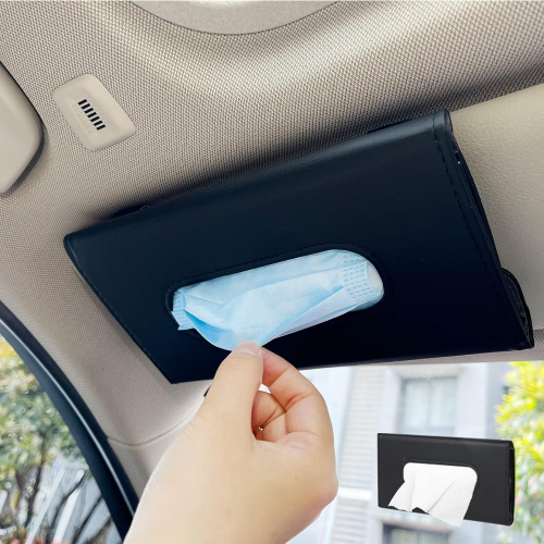 Держатель для салфеток и масок из искусственной кожи для автомобиля