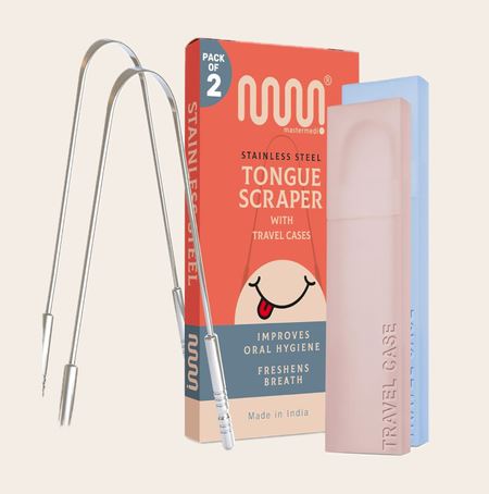 MasterMedi Щеточка для языка для взрослых и детей — эффективный скребок для улучшения гигиены полости рта