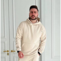 Мужской Базовый Бежевый батник