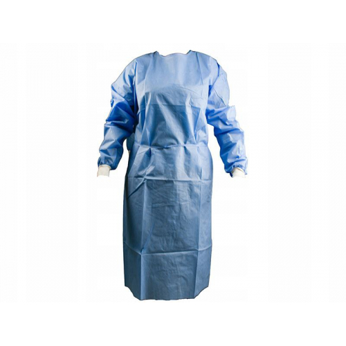Одноразовый изолирующий халат голубой