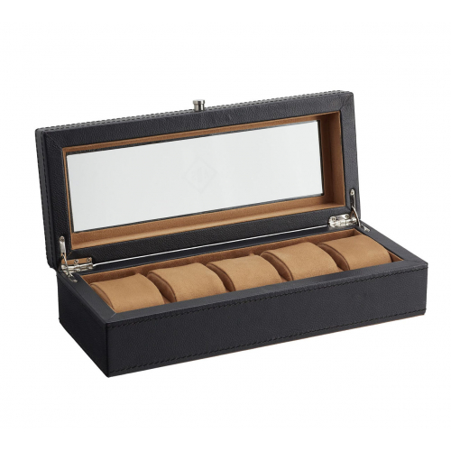 Pottery Barn Кожаная коробка для часов Grant