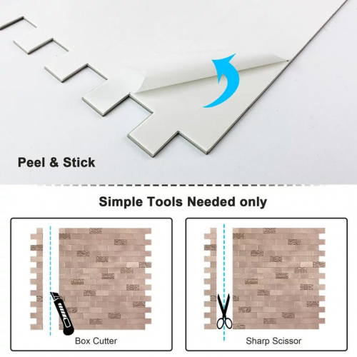 BeNice Peel and Stick Наклейки на фартук для кухни