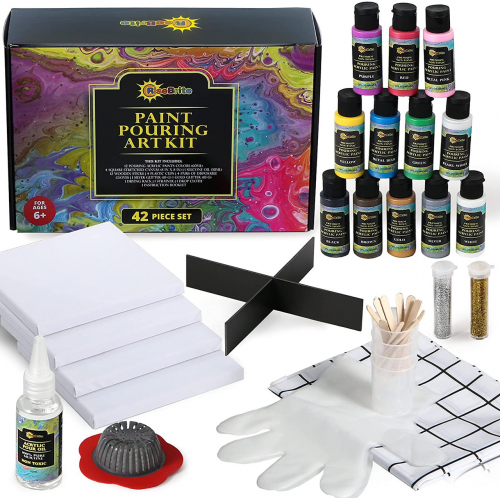 Набор расходных материалов для заливки акриловых красок RiseBrite