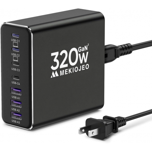 Зарядное устройство USB C из алюминиевого сплава мощностью 320 Вт