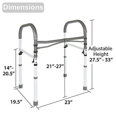 Безопасный туалетный поручень Vaunn Medical Deluxe
