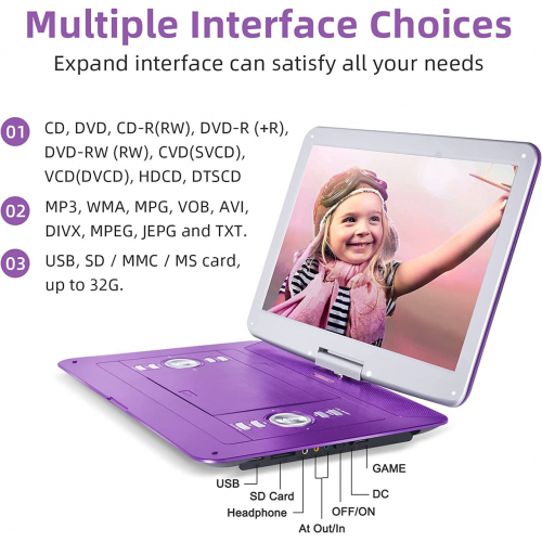 Jekero портативный dvd-плеер