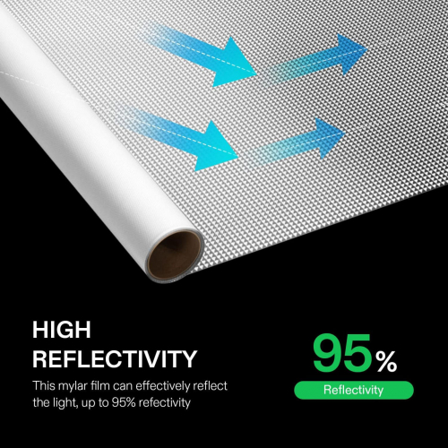 Рулон майларовой пленки vivosun 6 мил, 121 см x 762см.