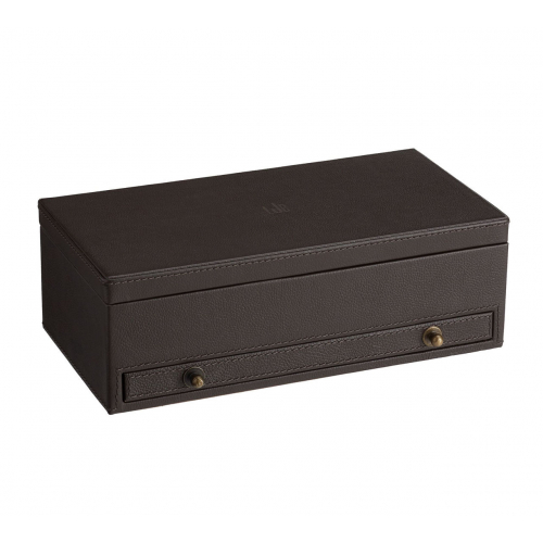 Pottery Barn Кожаный органайзер для хранения аксессуаров Grant