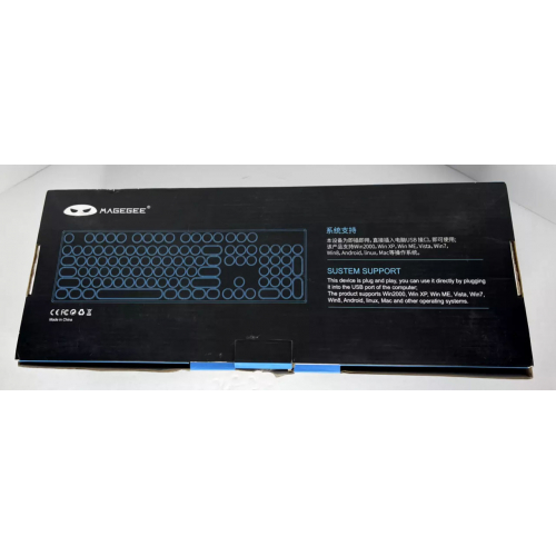 Игровая клавиатура MK Storm — розовая, проводная, с подсветкой