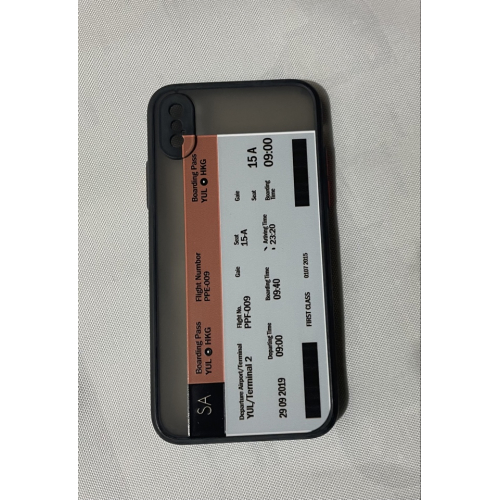 Плотный чехол для iPhone X, XS (Ticket)