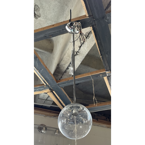 Стеклянная люстра шар