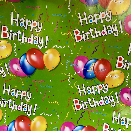 Подарочная упаковка, день рождения, 60*90