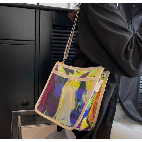 Перламутровая мечта, прозрачная женская сумка