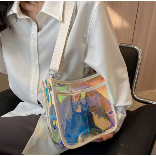 Перламутровая мечта, прозрачная женская сумка