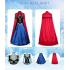 Женский костюм принцессы Анны — платье с накидкой для косплея, Хэллоуина и тематических мероприятий