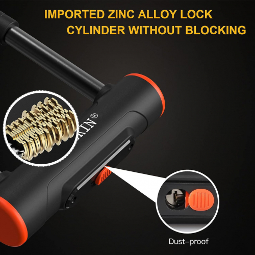 INTEKIN Bike U Lock Сверхмощный велосипедный замок