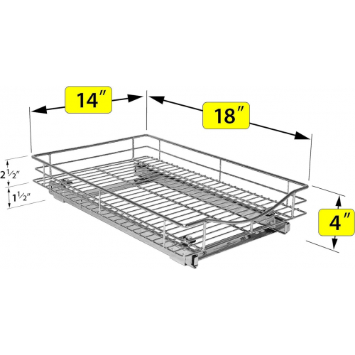Органайзер для выдвижного шкафа lynk professional, 14 дюймов x 18 дюймов