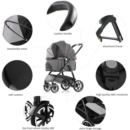 Kenyone Pet Stroller, многофункциональная система для путешествий домашних животных 3 в 1