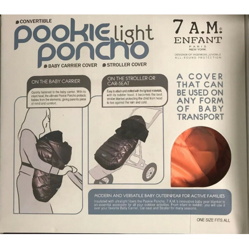 7 AM Enfant Pookie Poncho Light, переноска-кенгуру 3 в 1