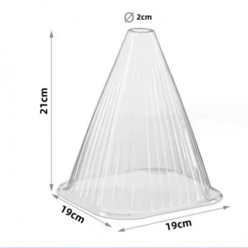 Конусное укрытие для выращивания растений и защиты от вредителей и ветра