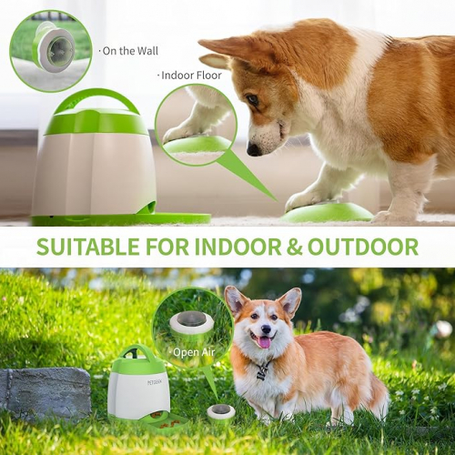 Интерактивная IQ кормушка для собак с кнопкой PETGEEK