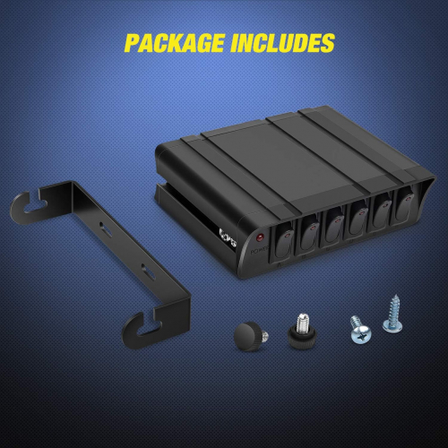 6-клавишный кулисный переключатель SPST