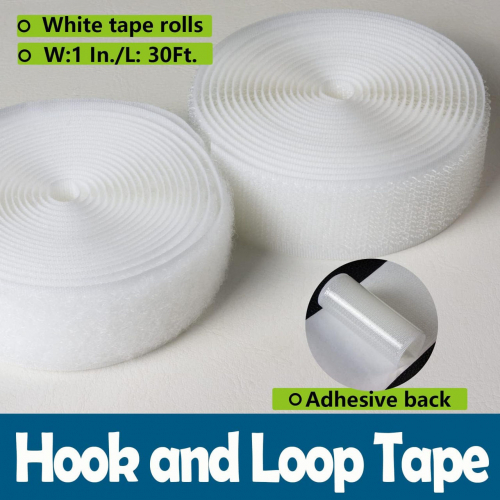Рулоны ленты с крючками и петлями с прочной самоклеящейся лентой