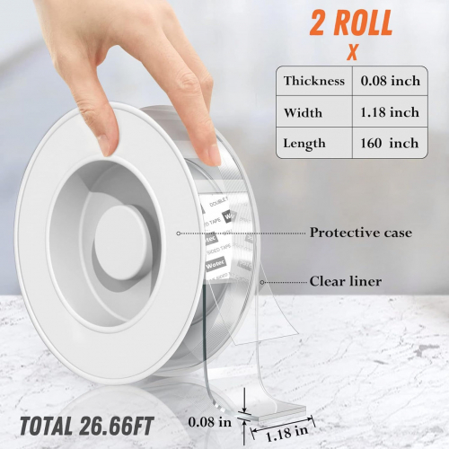 Съемная двусторонняя монтажная лента 30мл x 4.07м