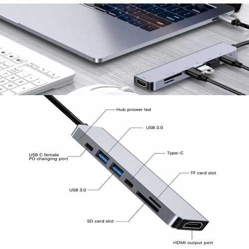Многофункциональный адаптер USB + PD Конвертер быстрой зарядки