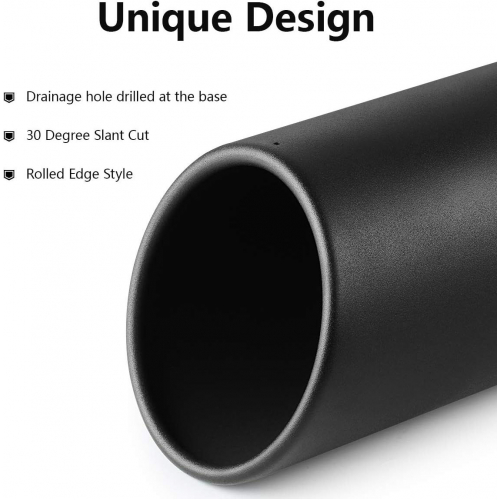 Черный наконечник глушителя для грузовика