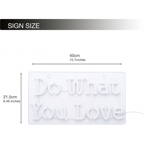 40-сантиметровая светодиодная неоновая вывеска «Делай то, что любишь»