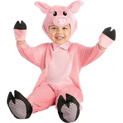 Розовый костюм поросёнка для малышей