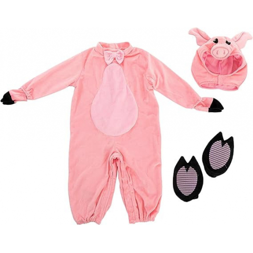 Розовый костюм поросёнка для малышей