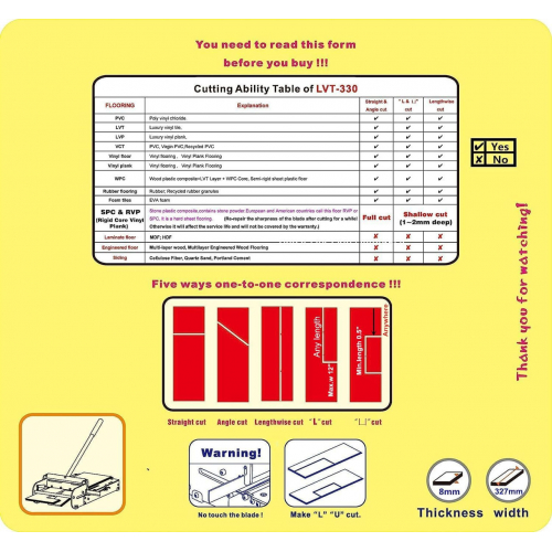 13-дюймовый резак для виниловых полов LVT-330