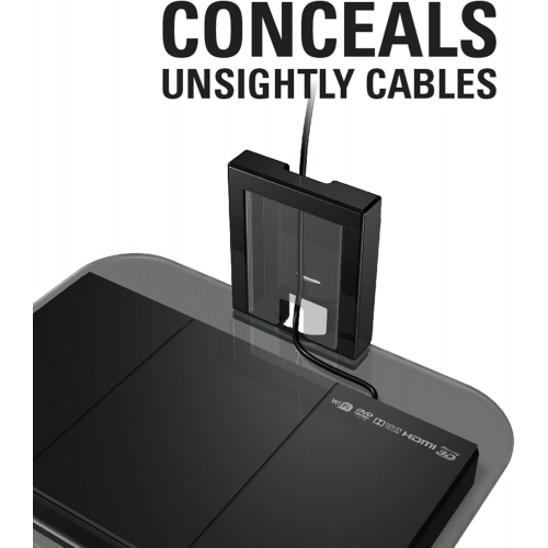 Настенная Av-полка Sanus из закаленного стекла