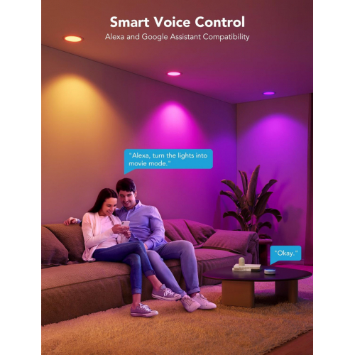 Светодиодный светильник Govee Smart Recessed Lighting 4шт