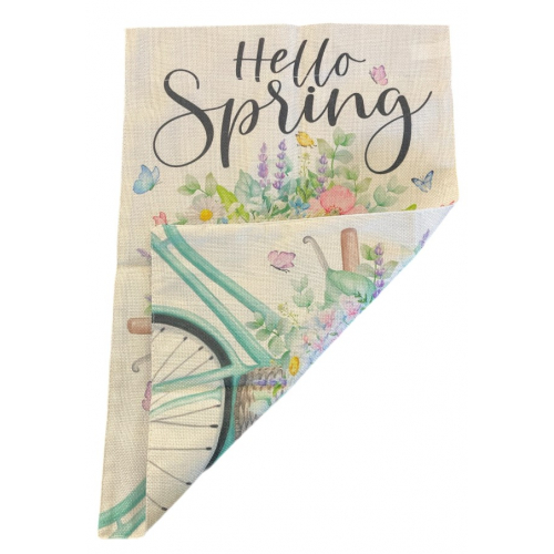 Двусторонняя салфетка (цветочная корзина)