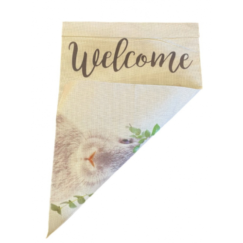 Двусторонняя салфетка (кролик, welcome)