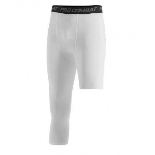 Спортивные укороченные леггинсы на одну ногу 